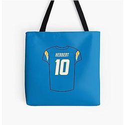 Justin Herbert Home Jersey Tote Bag