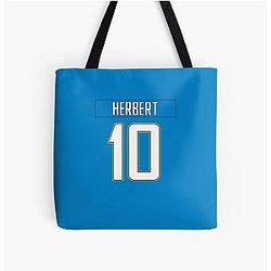 Justin Herbert Chargers Tote Bag