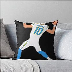 Justin Herbert Throw Pillow