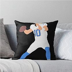 Justin Herbert Throw Pillow