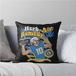 Justin Herbert Throw Pillow