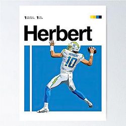 Justin Herbert Poster