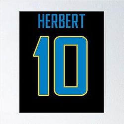 Justin Herbert Chargers Poster