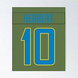 Justin Herbert Chargers Phone Case Poster