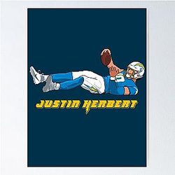 Justin Herbert LA Chargers Poster