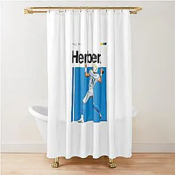 Justin Herbert Shower Curtain