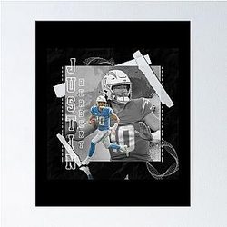 Justin Herbert Chargers Football Poster