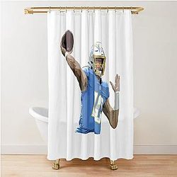 I don't see any weird characters in the title. Justin Herbert Shower Curtain
