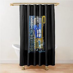 Justin Herbert Football Shower Curtain