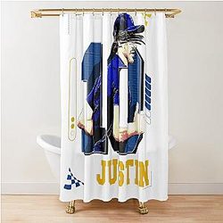 Justin Herbert Football Shower Curtain
