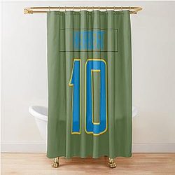 Justin Herbert Chargers Shower Curtain