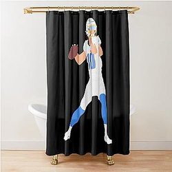Justin Herbert Shower Curtain