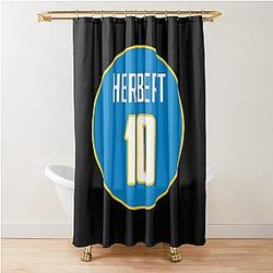 Justin Herbert Los Angeles Chargers Shower Curtain
