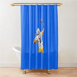 Justin Herbert 10 yard Throw Touchdown Classic Shower Curtain