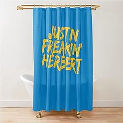 Justin Herbert Los Angeles Chargers Shower Curtain