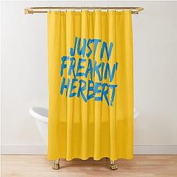 Justin Herbert Los Angeles Chargers Shower Curtain