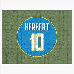 Justin Herbert Los Angeles Chargers 10 Jigsaw Puzzle