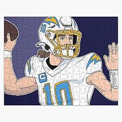 Justin Herbert Blue Version Jigsaw Puzzle