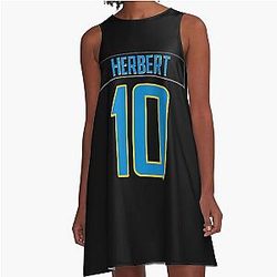 Justin Herbert Chargers A-Line Dress