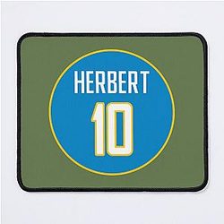 Justin Herbert Los Angeles Chargers Mouse Pad