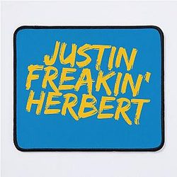 Justin Herbert, Los Angeles Chargers Mouse Pad