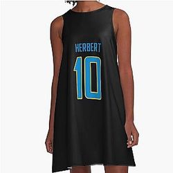 Justin Herbert Chargers A-Line Dress