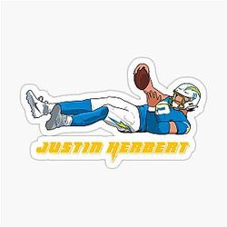 Justin Herbert - LA Chargers Sticker