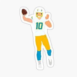 Justin Herbert Chargers Sticker