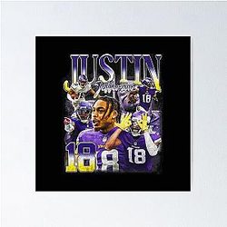 Justin Jefferson Bootleg Poster
