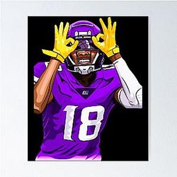 Justin Jefferson Griddy MVP Poster