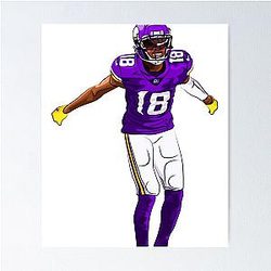 Justin Jefferson Griddy Poster