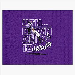 Justin Jefferson 4th Down 18 Jigsaw Puzzle