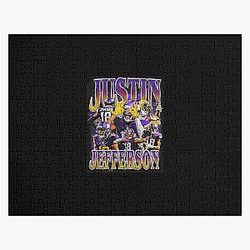Justin Jefferson Vintage Jigsaw Puzzle