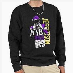 Justin Jefferson Griddy Swag Football Pullover Sweatshirt