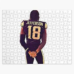 Justin Jefferson posing Jigsaw Puzzle