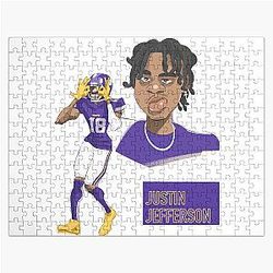 Justin Jefferson Griddy Jigsaw Puzzle