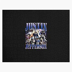 Justin Jefferson Vintage 90s Style Jigsaw Graphic Tee
