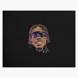 Retro Justin Jefferson Swag Jigsaw Puzzle