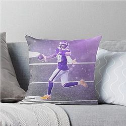 Justin Jefferson Illustration Pillow