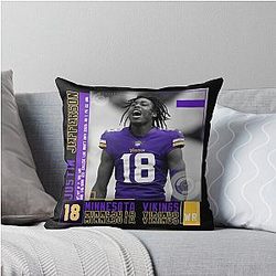 Justin Jefferson Football Perfect Design For Fans Throw Pillow