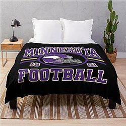 Football Minnesota Vikings Justin Jefferson Throw Blanket