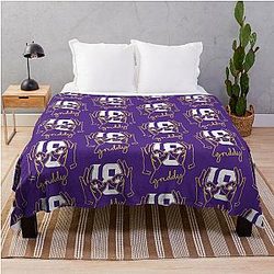 Justin Jefferson Griddy Throw Blanket