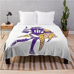 Justin Jefferson Throw Blanket