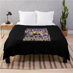 Justin Jefferson Throw Blanket