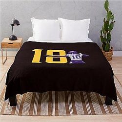 Justin Jefferson Throw Blanket