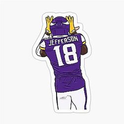 Justin Jefferson Griddy Sticker