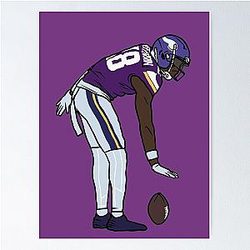 Justin Jefferson Too Small Celebration Poster