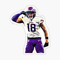 justin jefferson 18 flex sticker