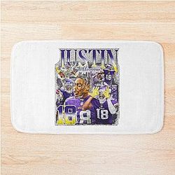 Justin Jefferson Retro Bath Mat