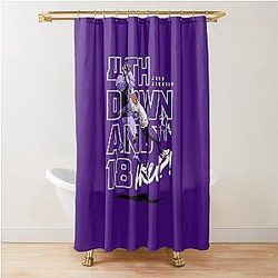 Justin Jefferson 4th down and Shower Curtain